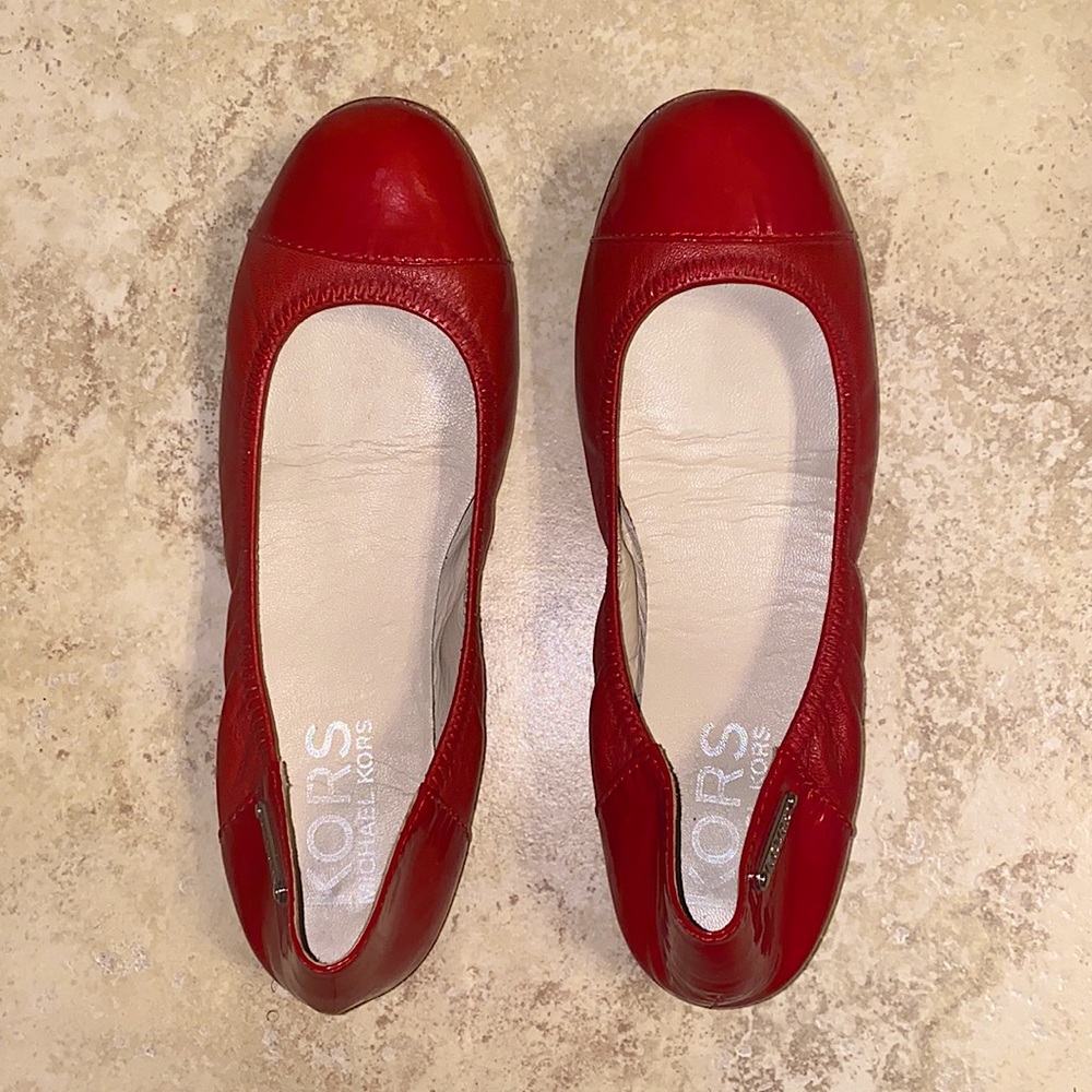 Red Michael Kors Flats!